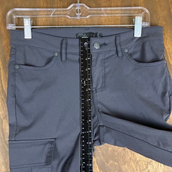 PrAna Womens Pants Gray Mid Rise Cargo Skinny Hiking Wicking Stretch 4 - Picture 7 of 11